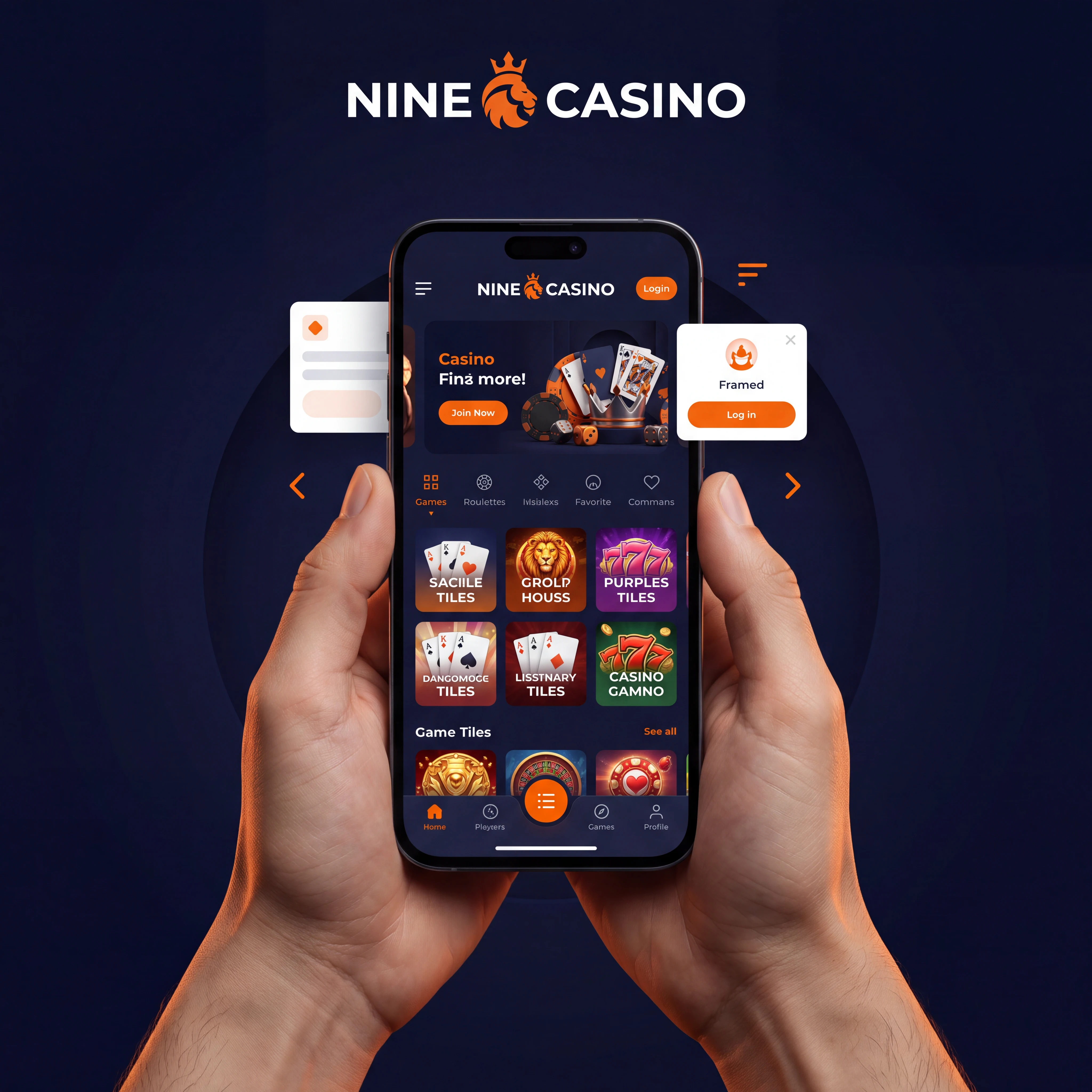 Nine Casino mobile application